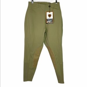 Ariat Women’s Pro Series Circuit Performance Riding Breeches Khaki 26R Side Zip